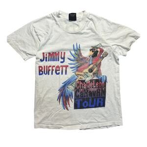 VTG Giant Jimmy Buffett 1994 Chameleon Caravan Tour Single Stitch USA Large